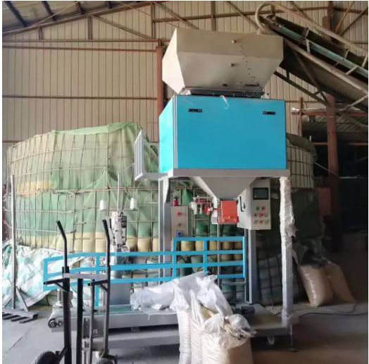 25公斤生物質(zhì)顆粒定量包裝秤皮帶輸送式